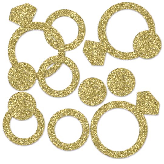 Beistle 1/2oz. Diamond Ring Deluxe Sparkle Confetti Packs, 3ct.